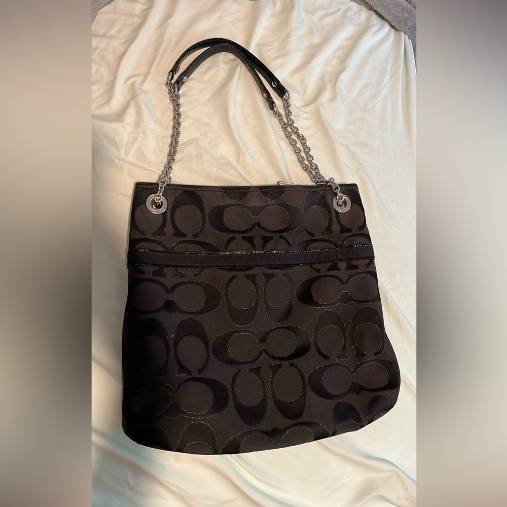 Black Coach Shoulder Bag - Picture 2 of 4